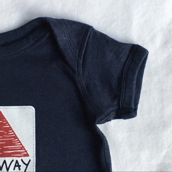 Fenway sign shirt size 12 months one piece snap top 100% Cotton blue red Boston - Picture 8 of 9